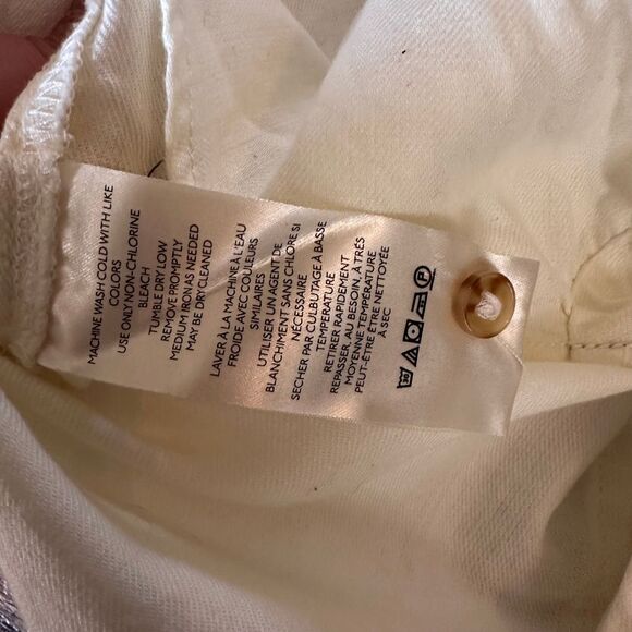 NWT Anthro Pilcro Size L Tie Back Shrunken Shirt Button Up Open Cotton - Picture 8 of 12